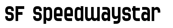 SF Speedwaystar font preview